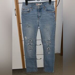 Levi's 512 Slim Tapered Women’s Light Blue Straight Jeans Size 14 Reg W27 L27